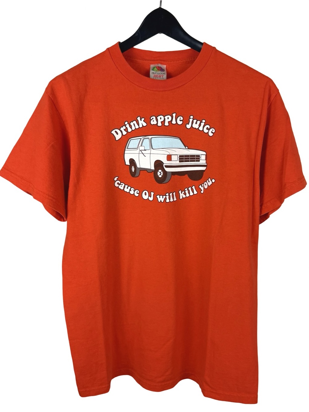 Vintage 2000s Drink Apple Juice Cause OJ Simpson Will Kill You Shirt Size M